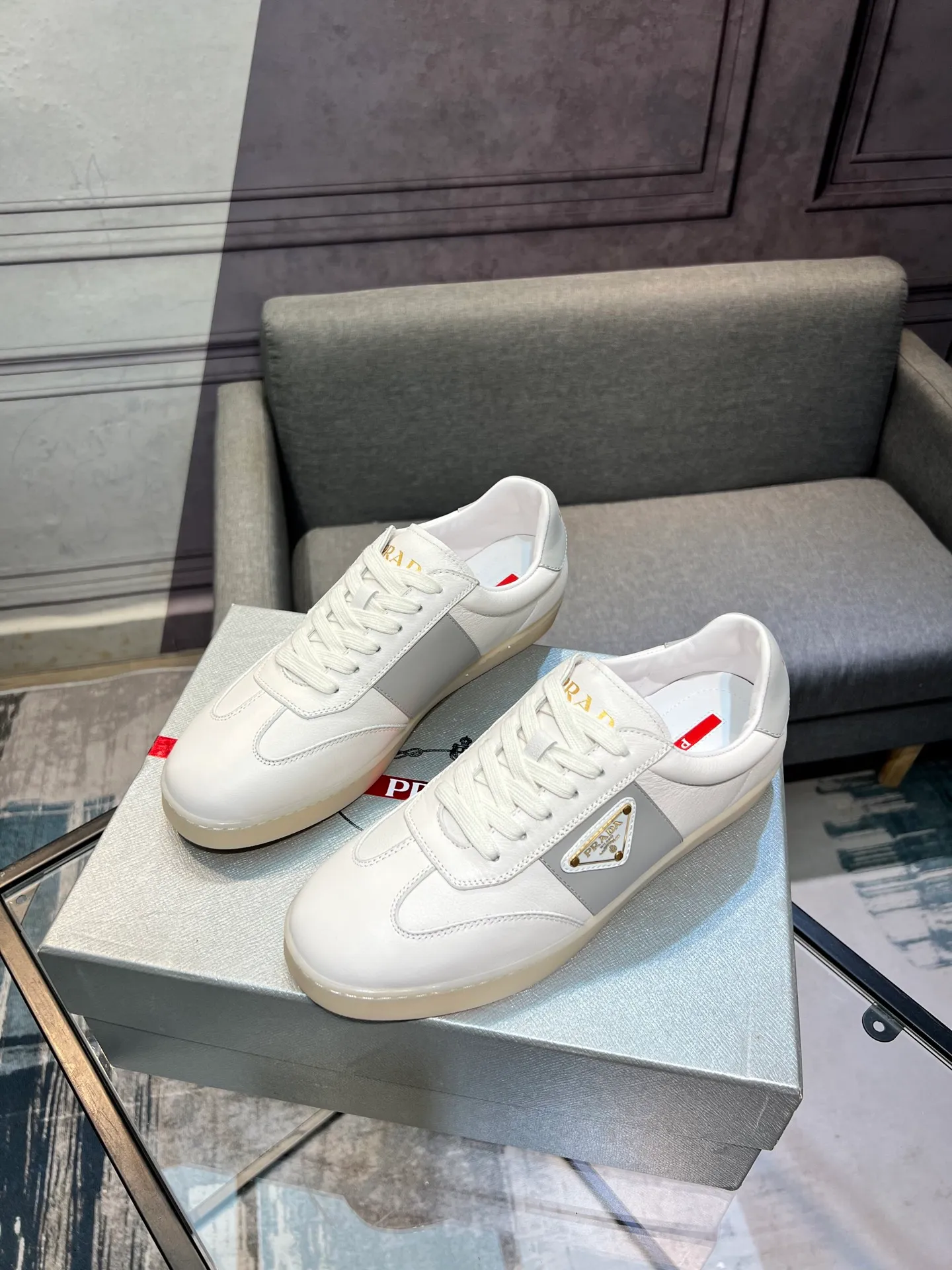 Men's shoes 💰540 [PRADA] Men's shoes are popular in the counter, official website synchronization, 1 high-quality shipment ✔️ Original frosted cowhide + cowhide lining, 1🆚1 replica, original sole, 38-45 (45 customized, non-refundable)